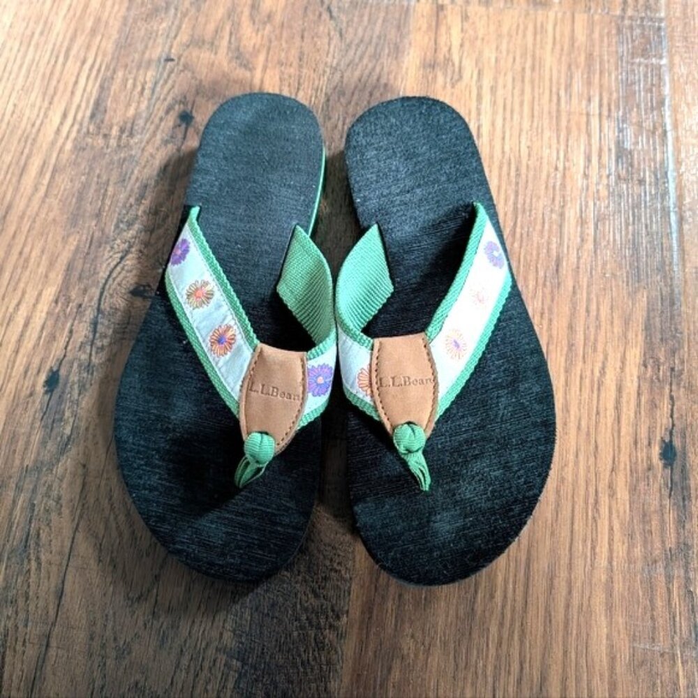 L.L. Bean Maine Isle Flip‎ Flops Size 7